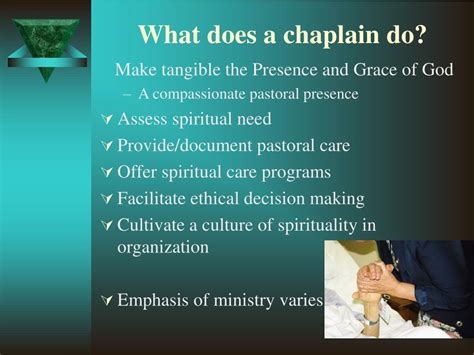 What Does A Chaplain Do