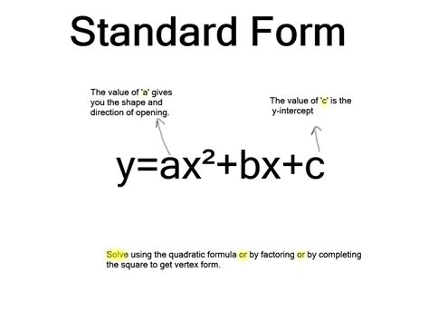 What Does B Mean In Standard Form