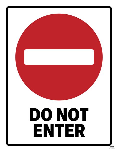 What Does Do Not Enter Sign Mean