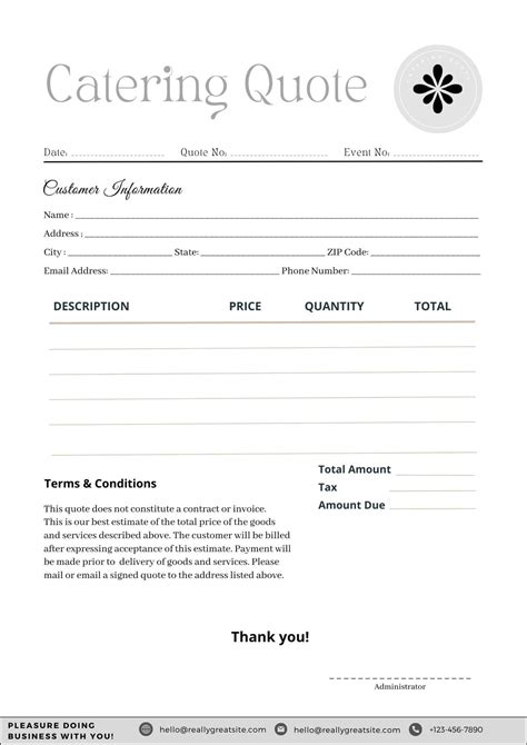 What Does ++ Mean In Catering Quote