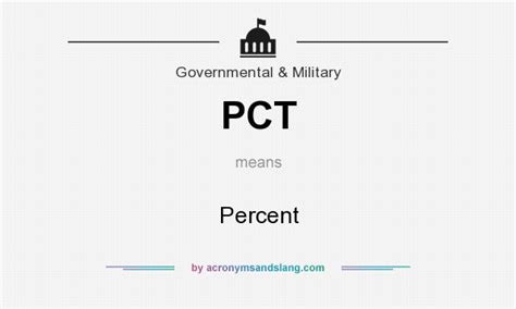 What Does Pct Stand For