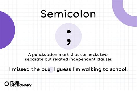When To Use A Semicolon