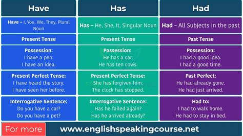 When To Use Have And Has