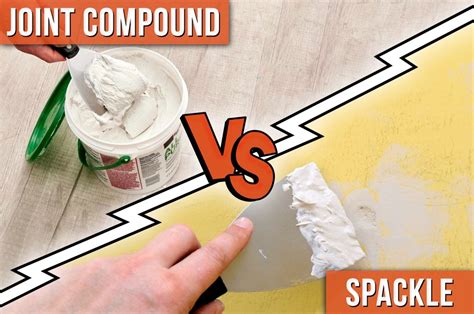 When To Use Joint Compound Vs Spackling