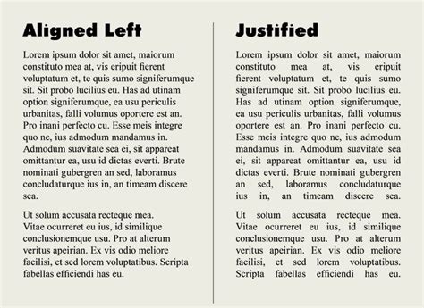 When To Use Justified Alignment