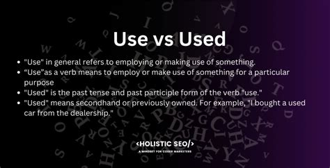 When To Use Vs