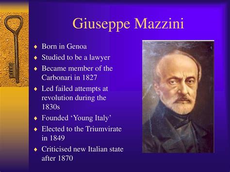 When Was Born Giuseppe Mazzini