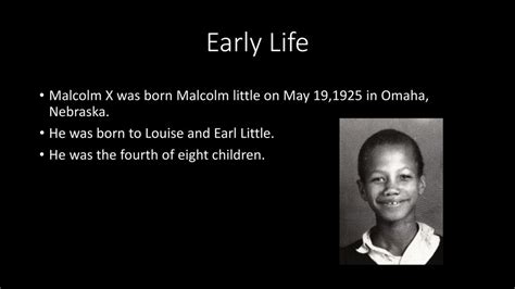 When Was Born Malcolm X