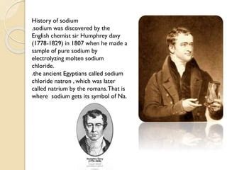 When Was Discovered Sodium