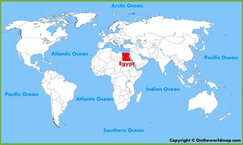 Where Is Located Egypt In World Map