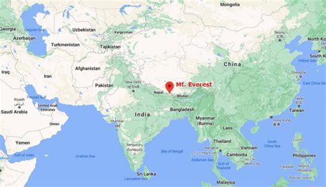 Where Is Located The Mount Everest