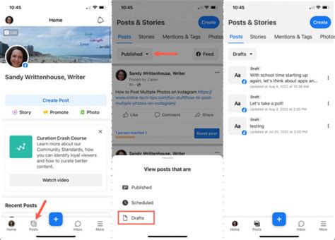 Where To See Draft Posts On Facebook