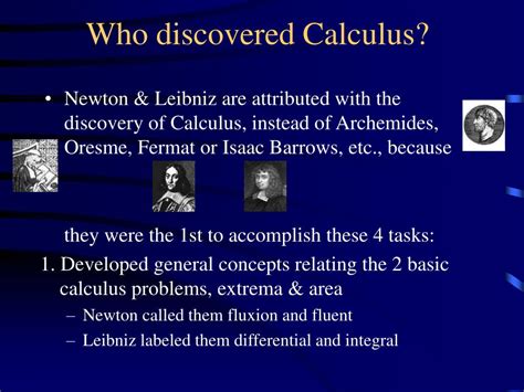 Who Discovered Calculus