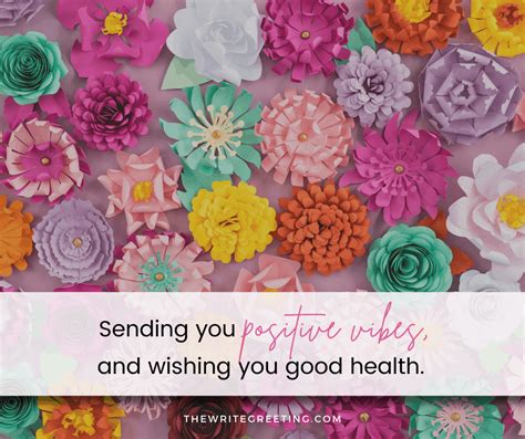 Wishing One Good Health