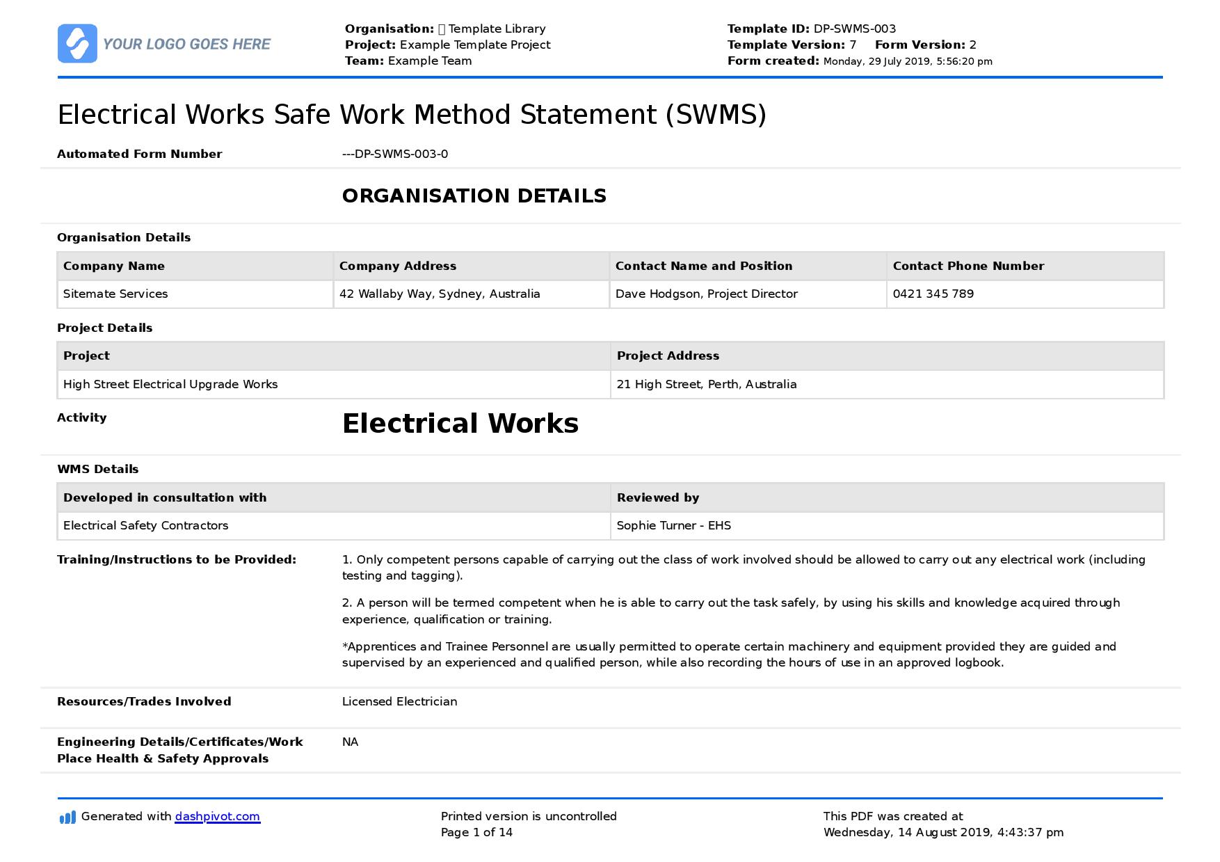 Work Ethics Sample