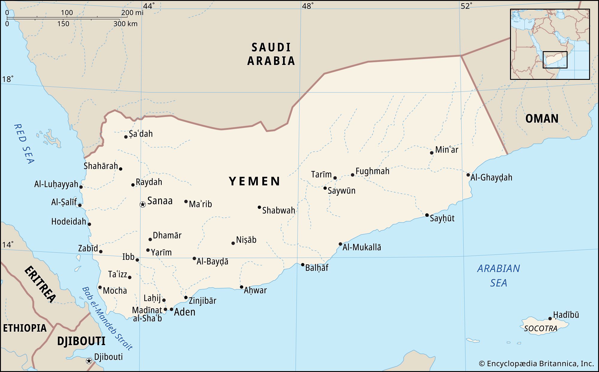Yemen Longitude