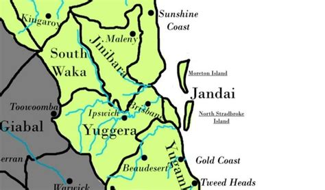 Yuggera Country Map